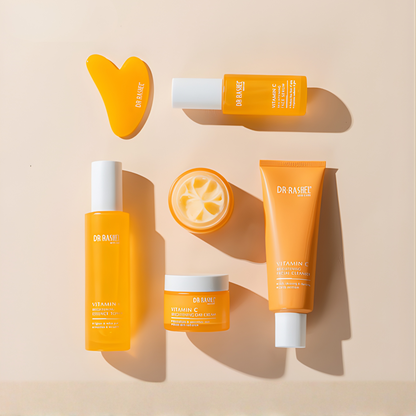 KIT COMPLETO DR-RASHELL VITAMINA C SUNSCREEN – Luminosidad, protección UV y uniformidad visible para tu piel cada día