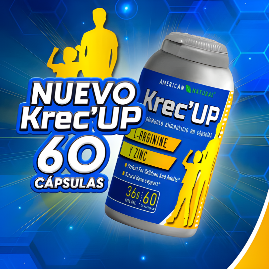 KREC UP – Energía, fuerza y rendimiento en cada cápsula