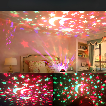 PROYECTOR PARLANTE – Luces, música y ambiente en un solo dispositivo