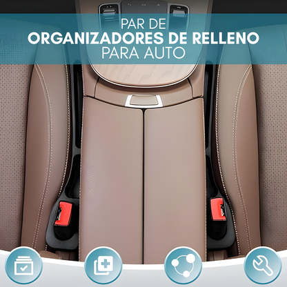 PAR DE ORGANIZADORES DE RELLENO PARA AUTO – Espacios sin caídas, orden inmediato y conducción más segura