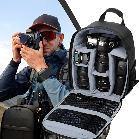 MOCHILA PARA CÁMARA PROFESIONAL – Protección segura, organización inteligente y comodidad en cada salida