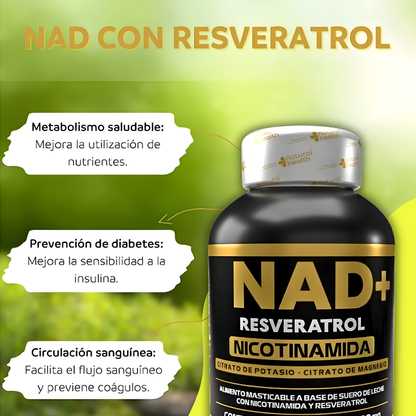 RESVERATROL – Energía celular, longevidad y bienestar desde el interior