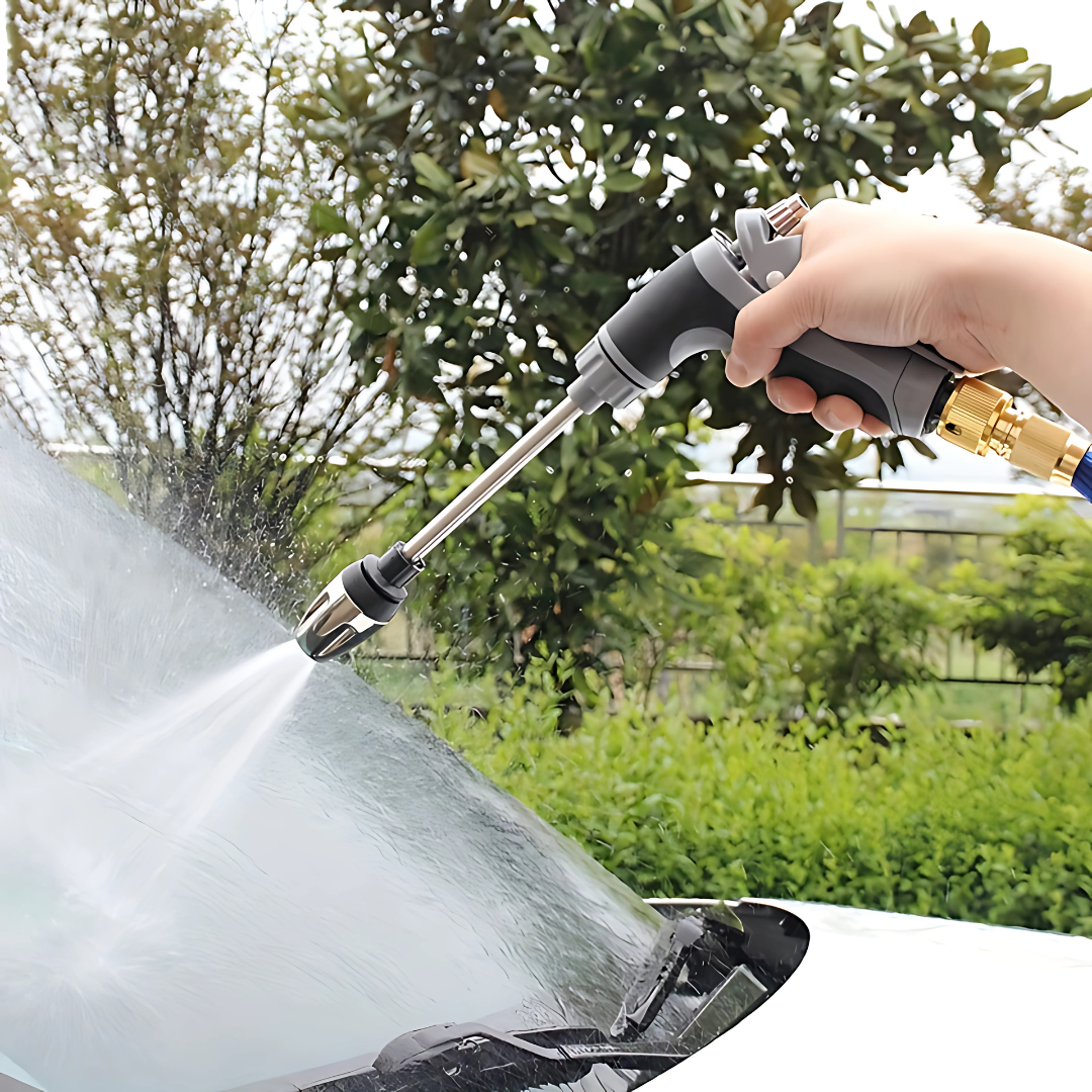 PISTOLA DE AGUA A PRESIÓN CON DEPÓSITO DE JABÓN – Potencia y versatilidad en cada limpieza