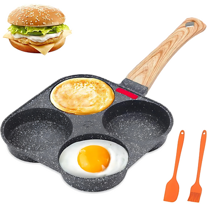 SARTÉN DE ALUMINIO 4 ESPACIOS – Cocina más rápido y sin mezclar sabores