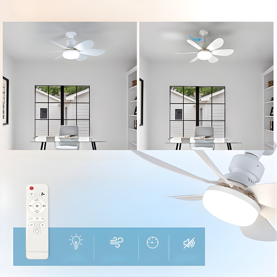 VENTILADOR CON LUZ Y CONTROL – Iluminación inteligente, ventilación eficiente y confort en un solo dispositivo