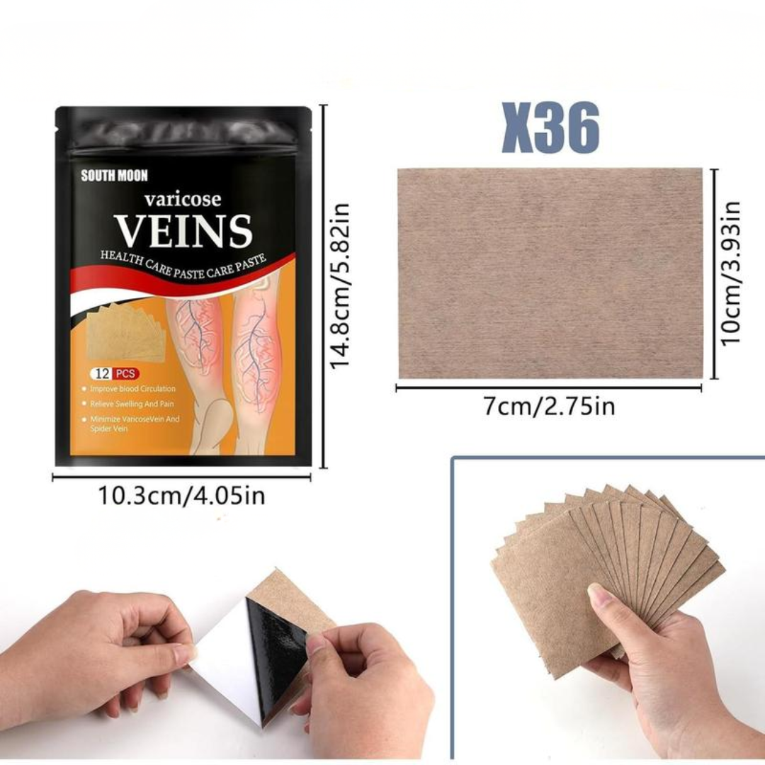 PARCHES PARA VÁRICES (PACK*2) – Alivio natural, circulación activa y piernas ligeras cada día