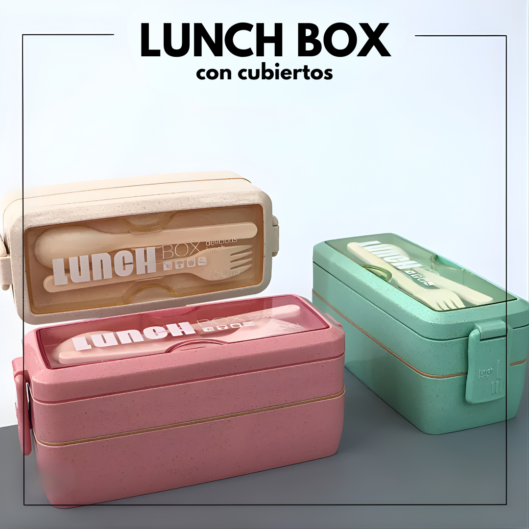 LUNCH BOX CON CUBIERTOS (1 PCS) – Comidas frescas, prácticas y siempre contigo