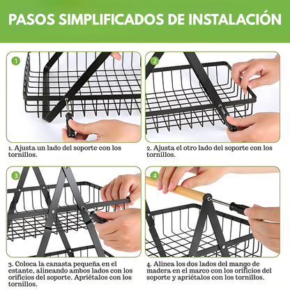RACK ORGANIZADOR – Maximiza el espacio en tu cocina o sala