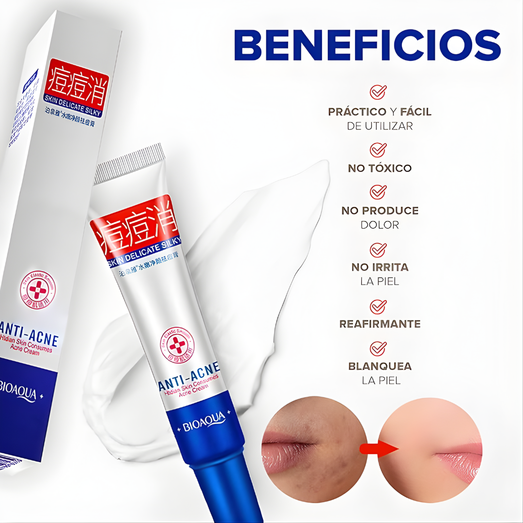 BIOAQUA ANTI-ACNE CAJA BLANCA – Control total del acné y renovación profunda de la piel
