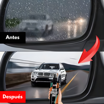 SPRAY REPELENTE DE AGUA HOMONTH – Visión clara bajo la lluvia, efecto antiempañante y conducción más segura