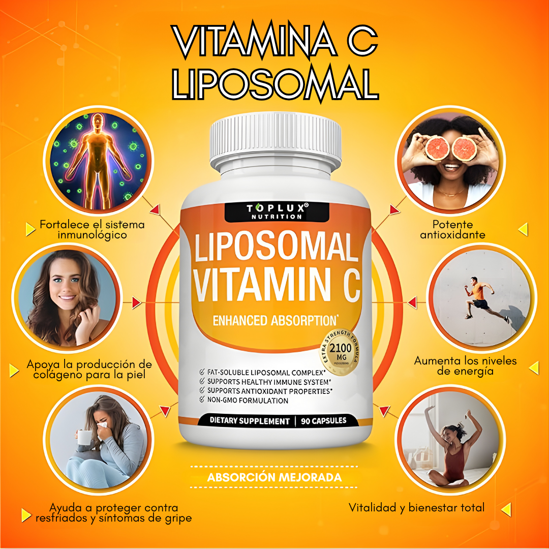 TOPLUX LIPOSOMAL VITAMIN C – Protección, energía y juventud desde el interior