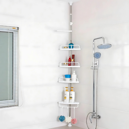 ORGANIZADOR ESQUINERO DE BAÑO – Ahorra espacio y ten todo al alcance