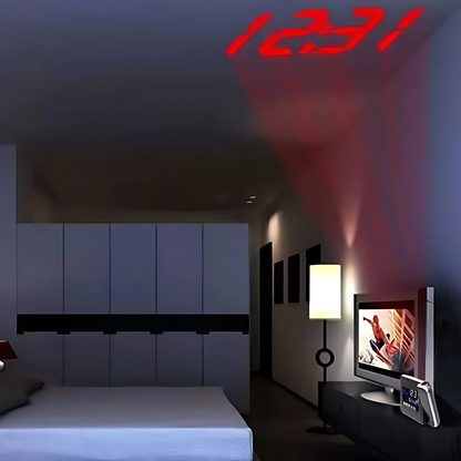 RELOJ DESPERTADOR PROYECTOR – Proyecta la hora en tu techo mientras duermes