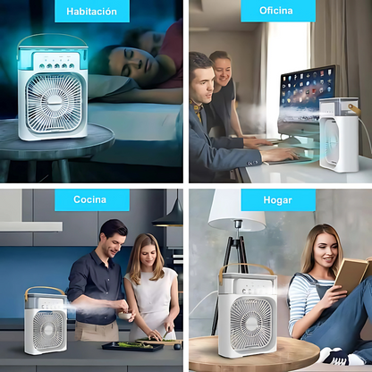 Aire Acondicionado Portátil Aire Evaporativo 4 en 1 – Refresca, humidifica y decora tu espacio en segundos