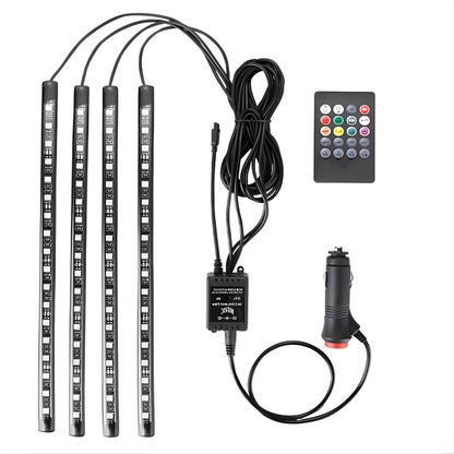 LUCES LED RGB PARA VEHÍCULO (CARRO) – Ambiente personalizado, estilo moderno y experiencia única al conducir