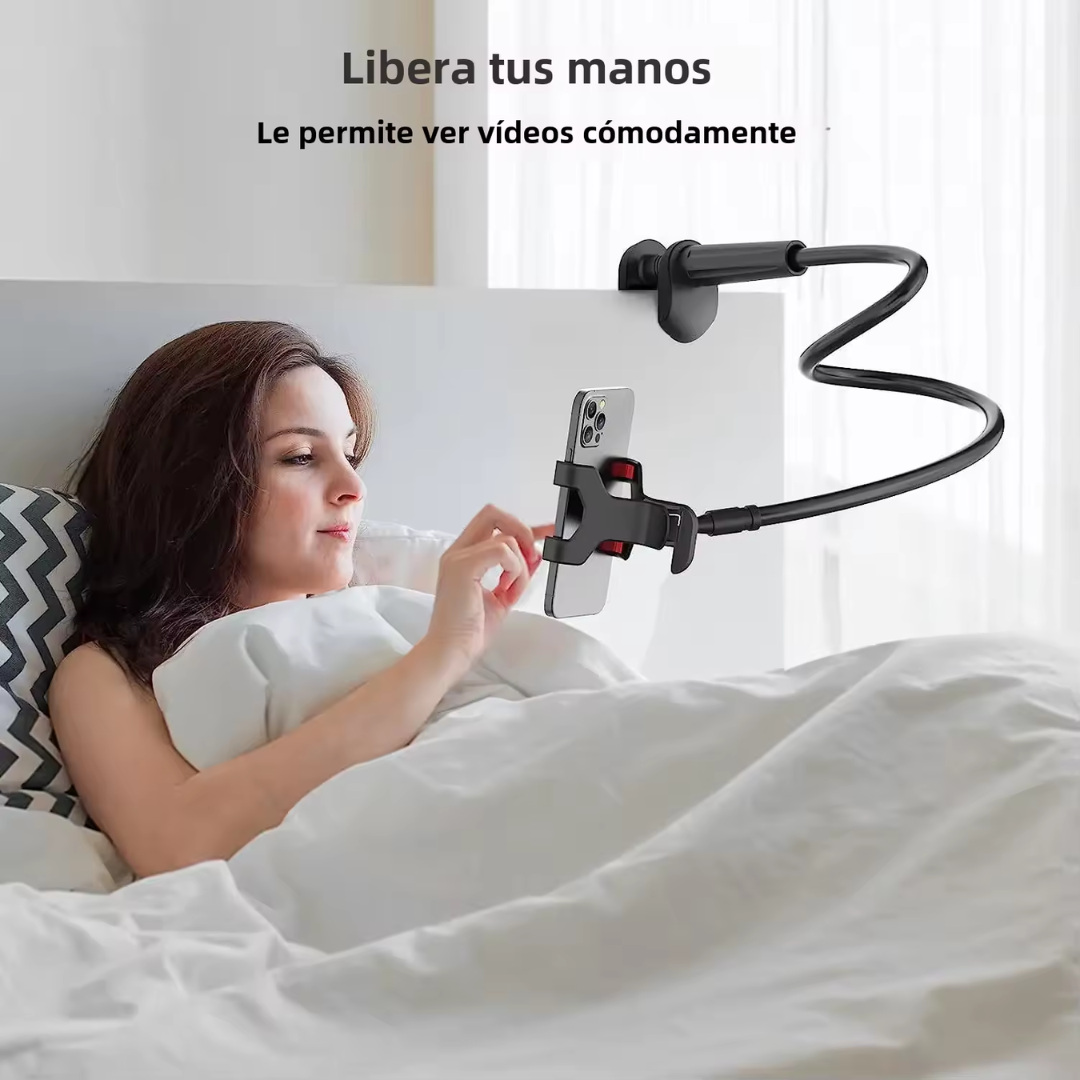 SOPORTE FLEXIBLE PARA CELULAR CON PINZA – Manos libres, ángulo perfecto y comodidad total en cualquier espacio