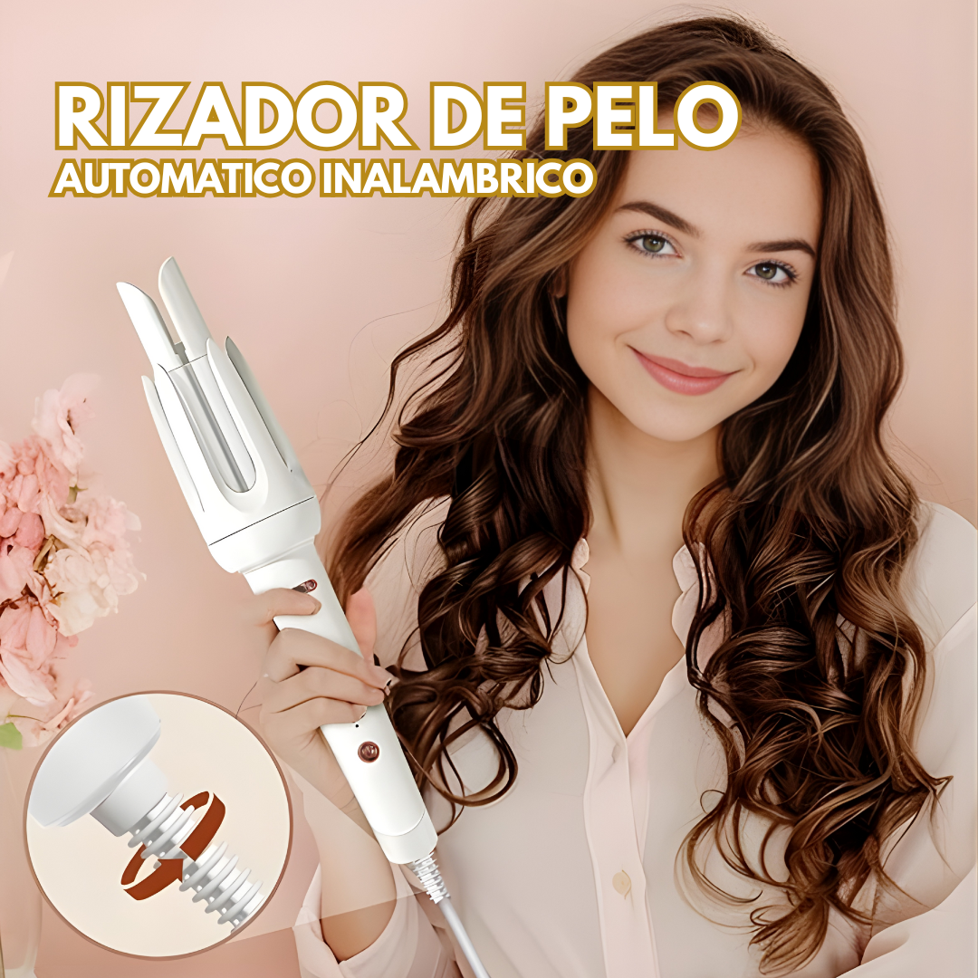 RIZADOR DE PELO AUTOMÁTICO INALÁMBRICO – Rizos perfectos sin esfuerzo, libertad total y estilo profesional en minutos
