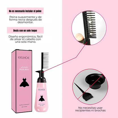 CREMA ALISADORA KERATINA COLÁGENO – Cabello liso, brillante y sin frizz