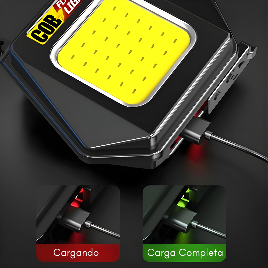 LINTERNA COB 5 EN 1 – Versatilidad y potencia en la palma de tu mano