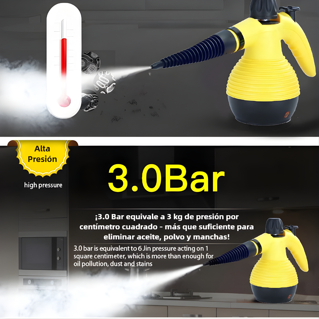 LIMPIADOR A VAPOR ELÉCTRICO – Limpieza profunda sin químicos, potencia del vapor y resultados visibles en minutos