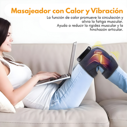 MASAJEADOR DE RODILLA – Alivio térmico y vibración inteligente para tus articulaciones