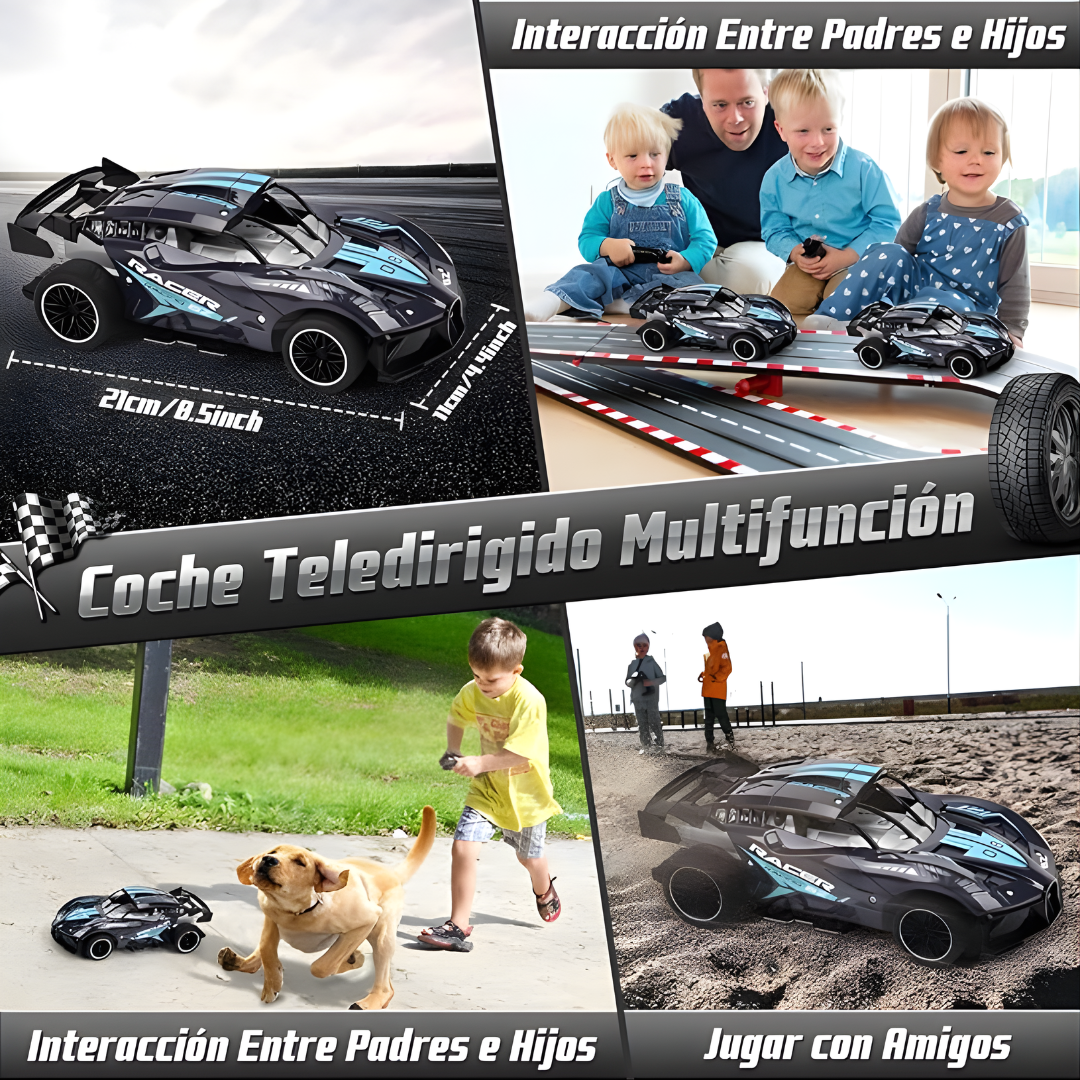 CAR RACING JUGUETE F110A – Velocidad extrema, giros 360° y diversión todoterreno sin límites