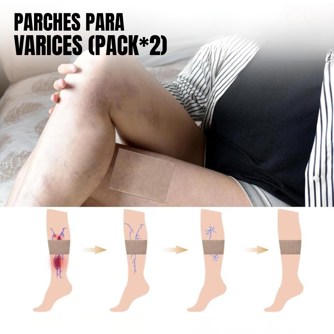 PARCHES PARA VÁRICES (PACK*2) – Alivio natural, circulación activa y piernas ligeras cada día
