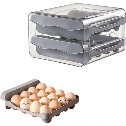 HUEVERA CON GAVETAS PARA 32 HUEVOS – Máxima organización, frescura prolongada y espacio optimizado en tu refrigerador