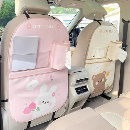 ORGANIZADOR TRASERO PARA ASIENTO DE AUTO – Orden y protección en cada viaje