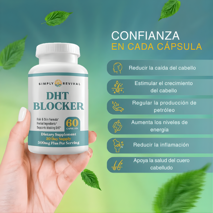 DHT BLOCKER – Control avanzado de caída, fortalecimiento capilar y crecimiento más sano desde la raíz