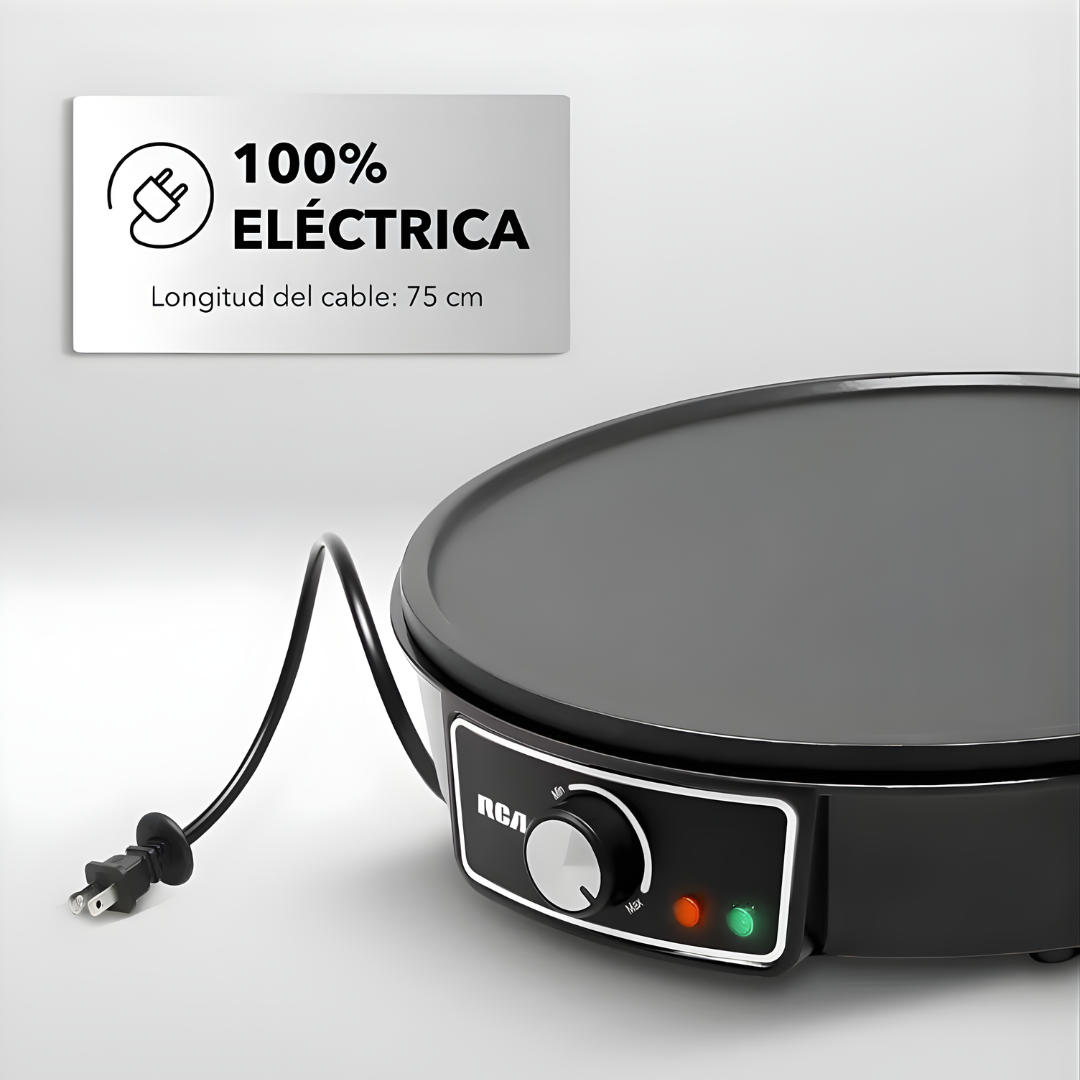 CREPERA ELÉCTRICA – Cocción uniforme, superficie antiadherente y crepes perfectos en minutos