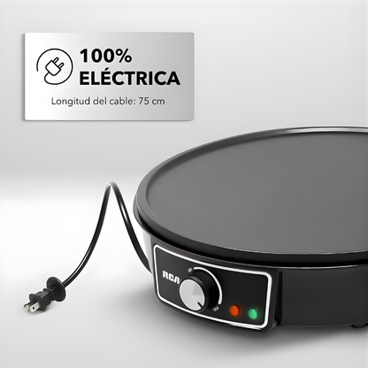 CREPERA ELÉCTRICA – Cocción uniforme, superficie antiadherente y crepes perfectos en minutos
