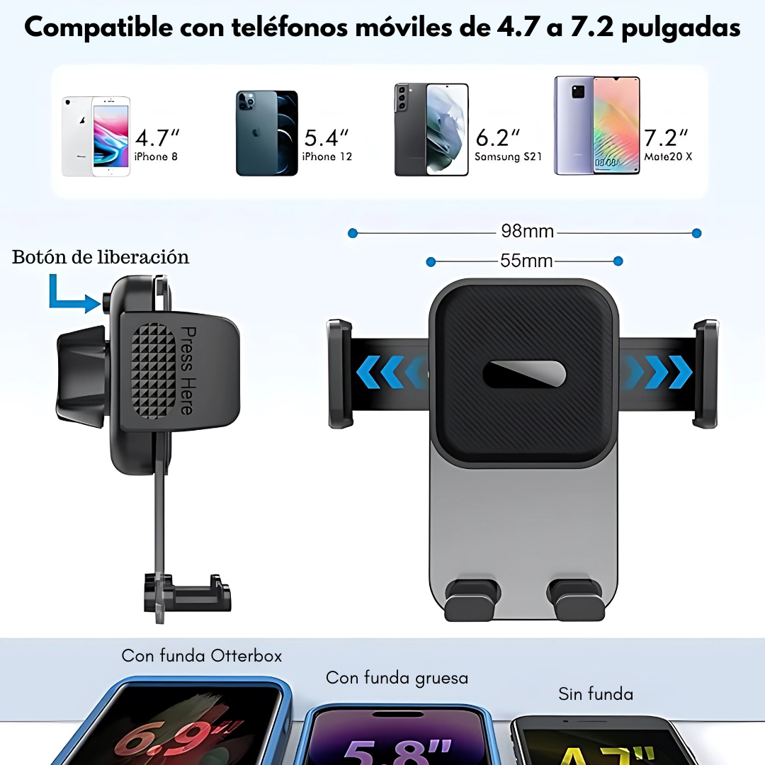 SOPORTE PARA CELULAR – Seguridad y comodidad para tu viaje