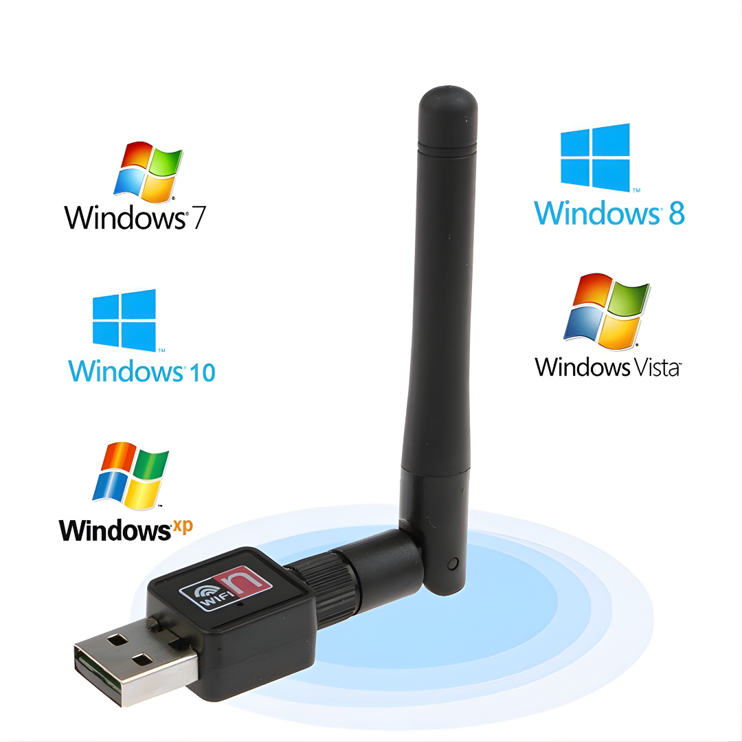 ANTENA WIFI USB – Conexión estable, mayor alcance y velocidad mejorada en cualquier dispositivo