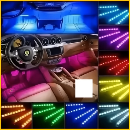 LUCES LED RGB PARA VEHÍCULO (CARRO) – Ambiente personalizado, estilo moderno y experiencia única al conducir