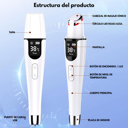 DISPOSITIVO OCULAR TÉRMICO IÓNICO PARA OJOS – Relaja, descongestiona y rejuvenece tu mirada
