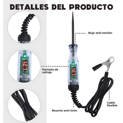 Car Voltage Tester – Detecta fallas eléctricas en segundos y sin esfuerzo