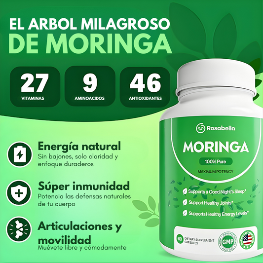 MORINGA – Energía natural, metabolismo activo y bienestar completo desde una sola cápsula