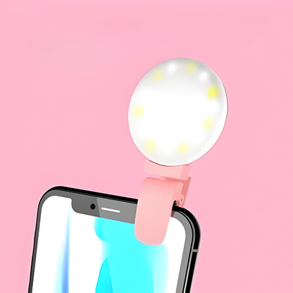 LUZ MINI Q SELFIE (Pack por 2) – Iluminación perfecta, fotos nítidas y brillo profesional en cualquier momento