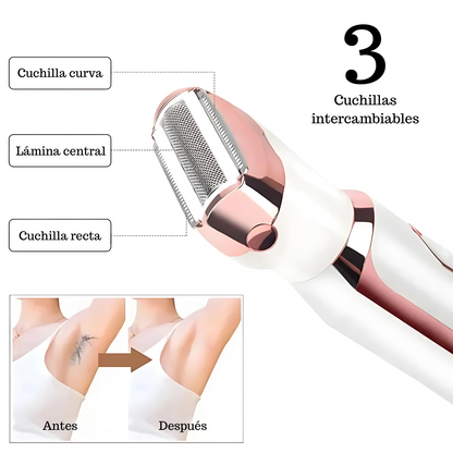 DEPILADORA ELÉCTRICA 4 EN 1 – Tu rutina de belleza completa en un solo dispositivo
