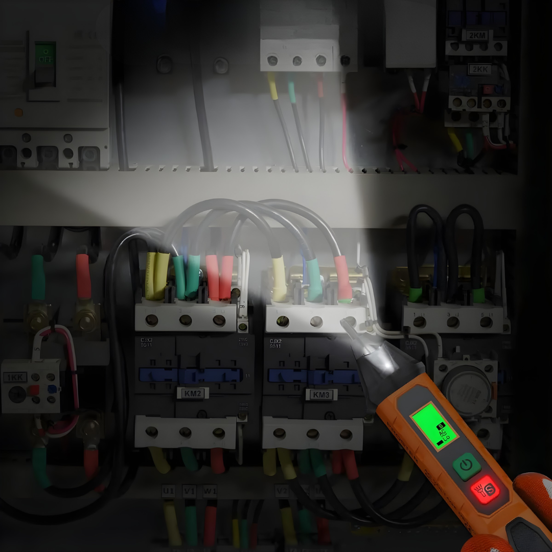 DETECTOR DE VOLTAJE SIN CONTACTO – Seguridad inmediata, detección precisa y trabajo sin riesgos