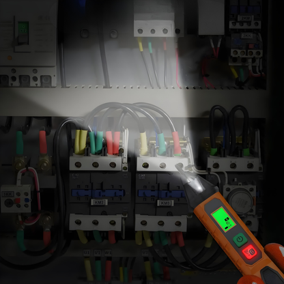 DETECTOR DE VOLTAJE SIN CONTACTO – Seguridad inmediata, detección precisa y trabajo sin riesgos