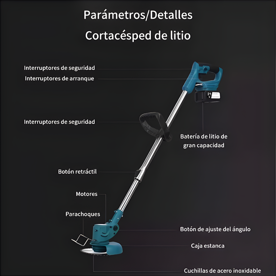 CORTADORA DE MALEZA – Potencia inalámbrica, corte eficiente y jardín siempre impecable