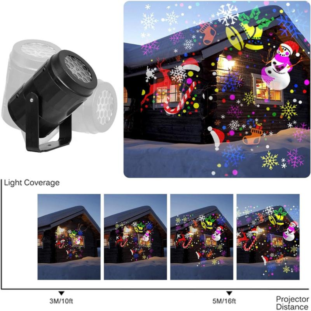 PROYECTOR NAVIDEÑO – Magia, color y espíritu festivo en cada rincón