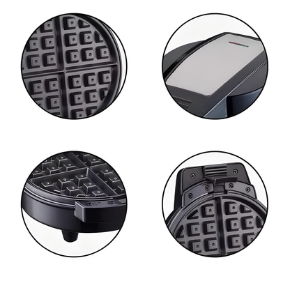 WAFLERA DESMONTABLE 3 EN 1 – Waffles perfectos, donas y pastelillos en un solo equipo