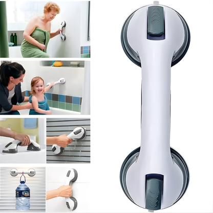 BARRA CON VENTOSAS DE SEGURIDAD PARA BAÑO – Apoyo firme, estabilidad adicional y seguridad en cada movimiento