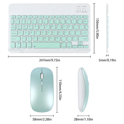 MINI TECLADO INALÁMBRICO + MOUSE – Comodidad total en tamaño compacto