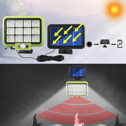 SPLIT LÁMPARA SOLAR – Iluminación potente, automática y resistente para tu hogar y jardín
