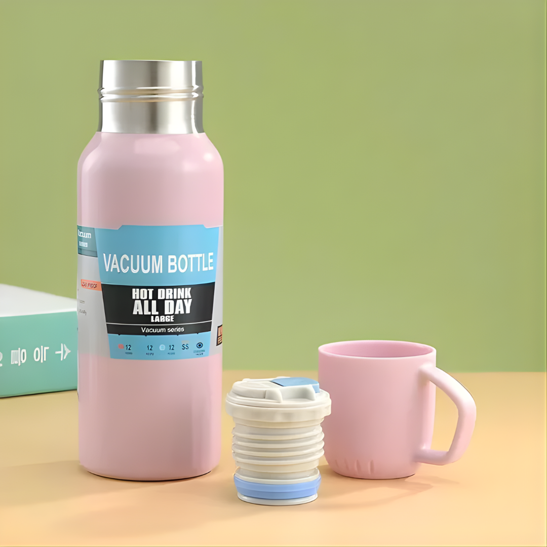 SET TERMO Y TAZAS 1.9 LITROS – Conservación superior, practicidad diaria y bebidas a temperatura perfecta en cualquier momento