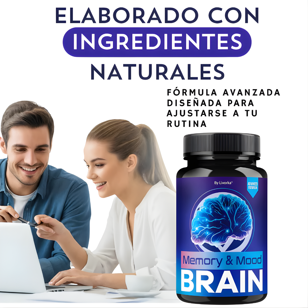 BRAIN SUPLEMENTO PARA LA MEMORIA – Enfoque mental, claridad diaria y apoyo cognitivo para tu rutina
